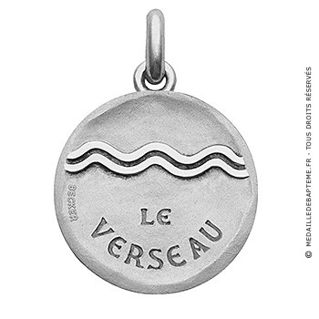 Médaille Zodiaque stylisé Verseau BECKER ( argent