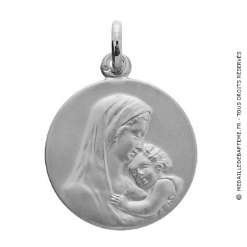 Médaille Vierge à l'Enfant (argent)