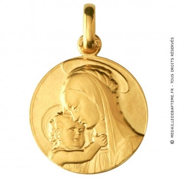 Médaille Vierge de Botticelli (Or Jaune)