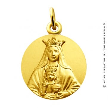 Médaille Vierge Notre Dame Couronnée de Coromoto Martineau (or jaune)