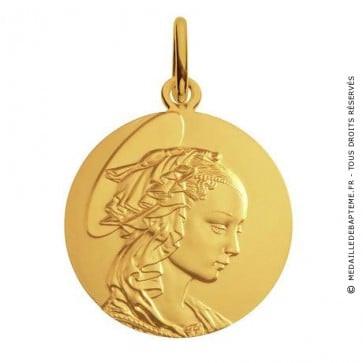 Médaille Madone de Filippo Lippi (Or Jaune)