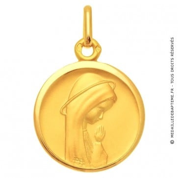 Médaille Vierge en prière auréolée