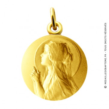 Médaille Vierge en prière Martineau (Or Jaune)