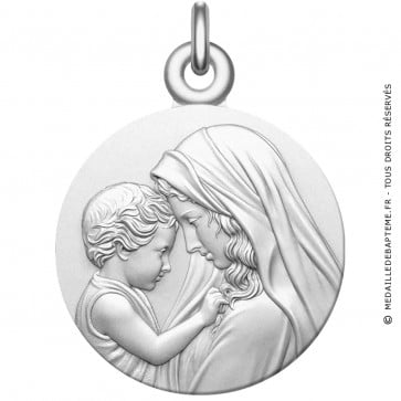 Medaille bapteme Vierge à l'Enfant