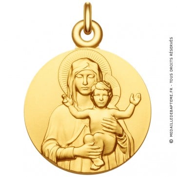 Médaille Vierge à l'Enfant bénissant