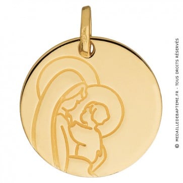 Médaille Vierge Maternité (Or Jaune)