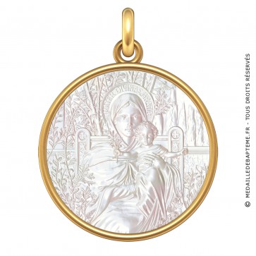 Médaille Mater Divinae Gratia (Or & Nacre)