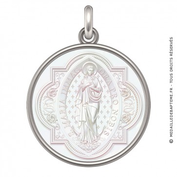 Médaille Vierge Immaculata (Argent & Nacre)-recto
