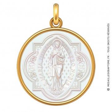 Médaille Vierge Immaculata (Or & Nacre)