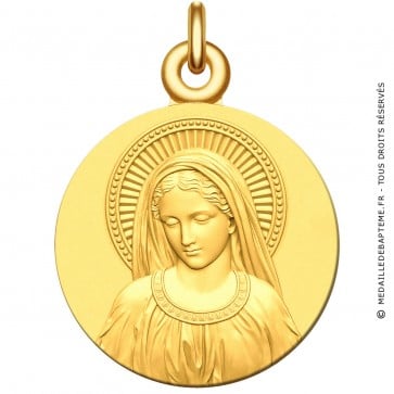 Médaille Madone Antique (Or Jaune)