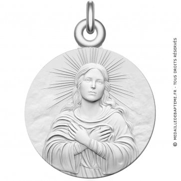 Médaille Vierge Divine 18mm (Argent)