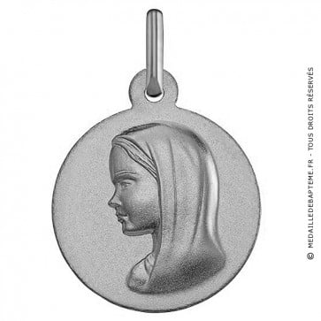 Médaille Vierge moderne (Or Blanc)