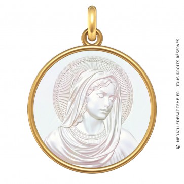 Médaille Vierge Luminosa (Or & Nacre)