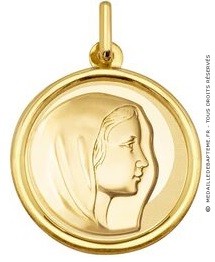 Médaille Vierge Tendre (Or Jaune) 