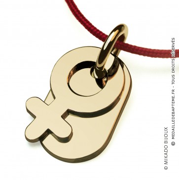 Pendentif Sex Symbol Girl (or Jaune