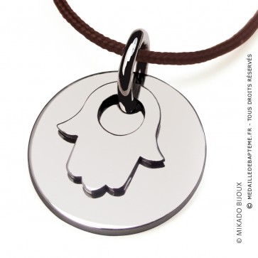 Pendentif Believe Main de Fatma (Argent)