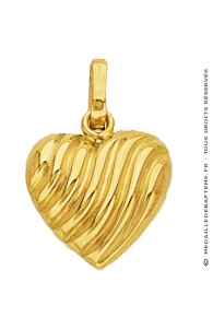 Pendentif Cœur Coquillage (Or Jaune)