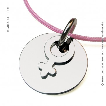 Pendentif I am a girl (Argent)