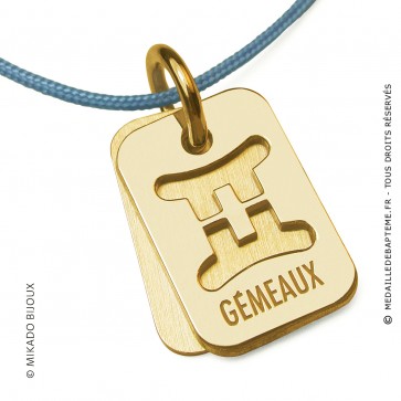 Pendentif SIGNS Gémeaux (Or Jaune)