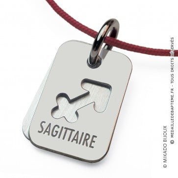 Pendentif SIGNS Sagittaire (Or Blanc)