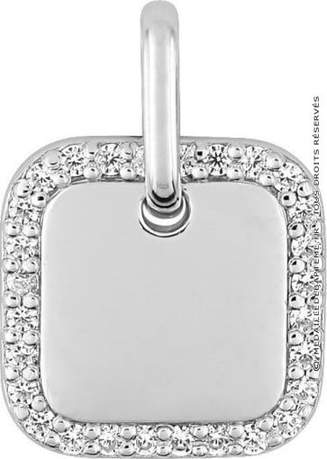 Pendentif Carré Oxydes 