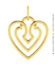 Pendentif Coeur Ajouré (Or Jaune)