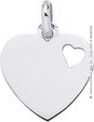 Pendentif Coeur ajouré (Or Blanc)