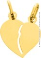 Pendentif Cœur Brisé (Or Jaune)