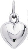 Pendentif Petit Coeur d'Amour (Or Blanc 9k)