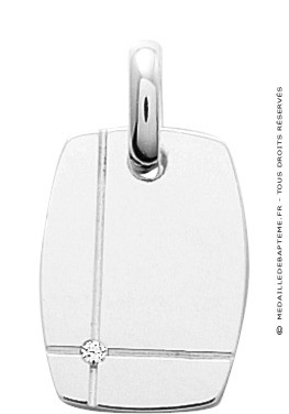 Pendentif Tonneau petit clos (argent)