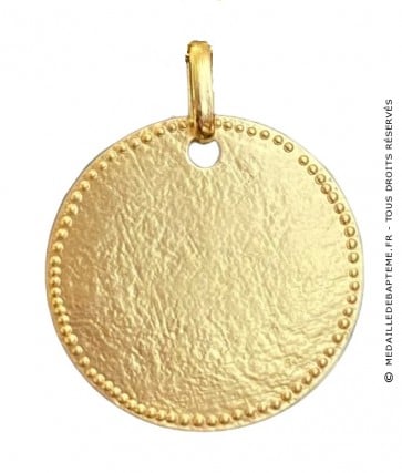 Médaille La Belle Martelée Perlée (Vermeil)