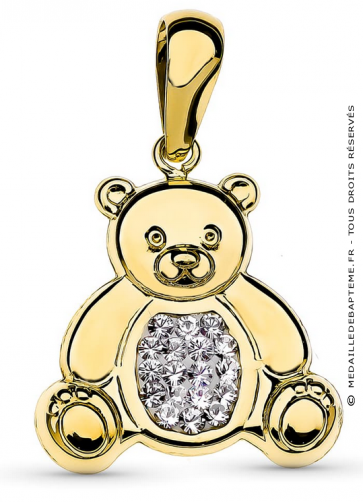 Pendentif Ours Oxydes