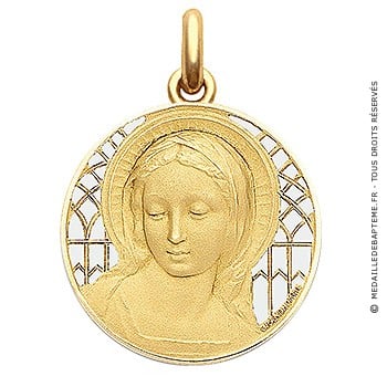 Médaille Vierge Amabilis  - medaillle bapteme Becker