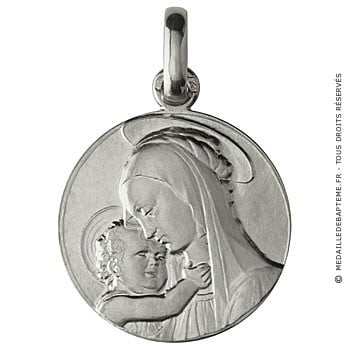 Médaille Vierge à l'enfant de Botticelli (Argent)