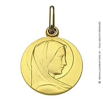 Médaille Vierge Massive (Or Jaune)