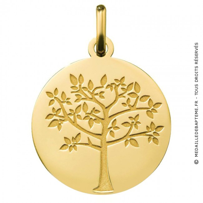 Medaille Arbre De Vie Printanier Or Jaune 9k Medaille Arbre De Vie Printanier Or Jaune 9k
