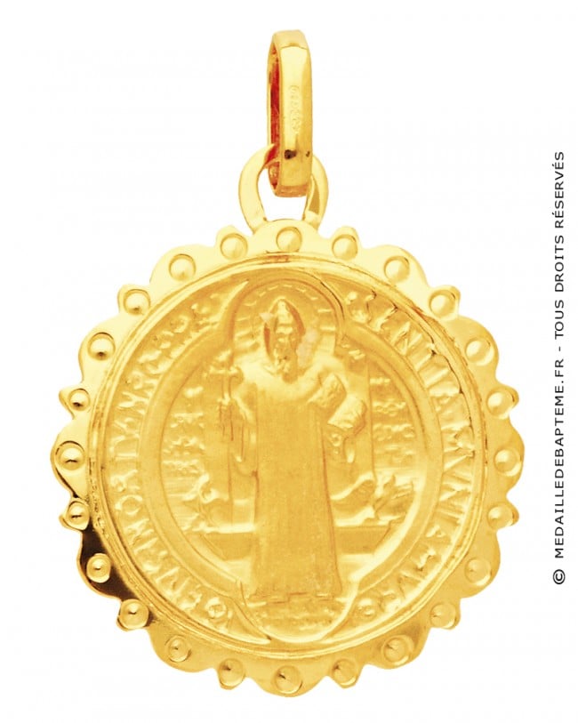 Fdit Médaille ST Benoît Médaille Saint Benoît Métal Antirouille