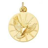 Médaille Colombe de l' Esprit Saint (Or Jaune)