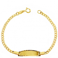 Gourmette bébé maille gourmette (Or jaune)