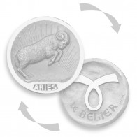 Médaille stylisée Zodiaque Bélier RECTO-VERSO BECKER ( argent)