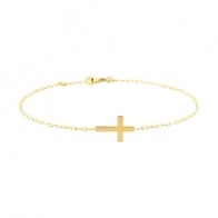 Bracelet croix (Or Jaune 9k)