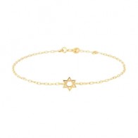 Bracelet  Etoile de David (Or Jaune)