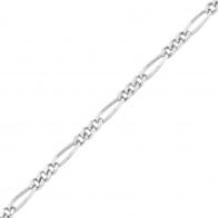 Chaine cheval alternée 1/3 (argent)