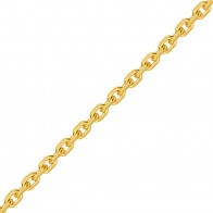 Chaine forçat  55cm - 1,6mm (Or 18 carats)