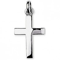 Croix Bombée (Or Blanc)