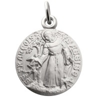 Médaille Saint-François aux oiseaux (Argent)