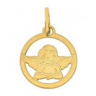 Médaille Petit Ange Ajouré (Or jaune 9K)