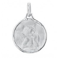 Médaille Ange Augis (Or Blanc)