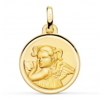 Médaille Ange petite fille (Or Jaune 9K)