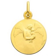 Médaille Ange Gardien et le bébé (Or Jaune)